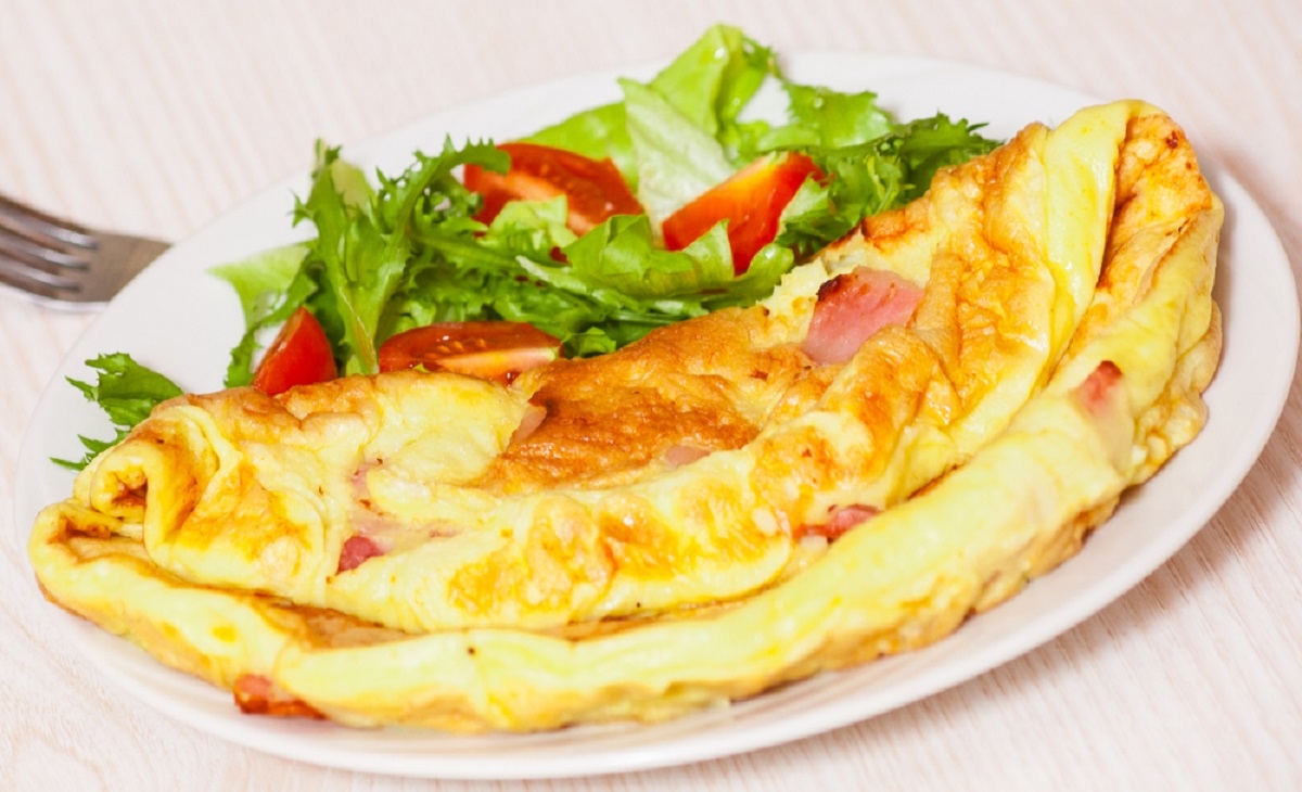 Recette : Omelette au p'tit lard