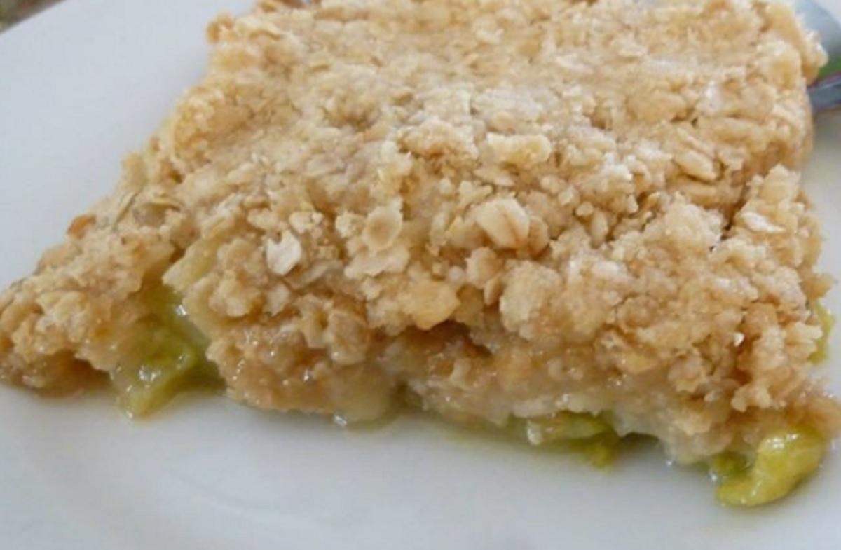 Recette: Croustade � la rhubarbe.
