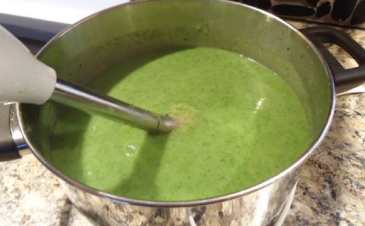 Recette: Potage de c�leri et �pinards.