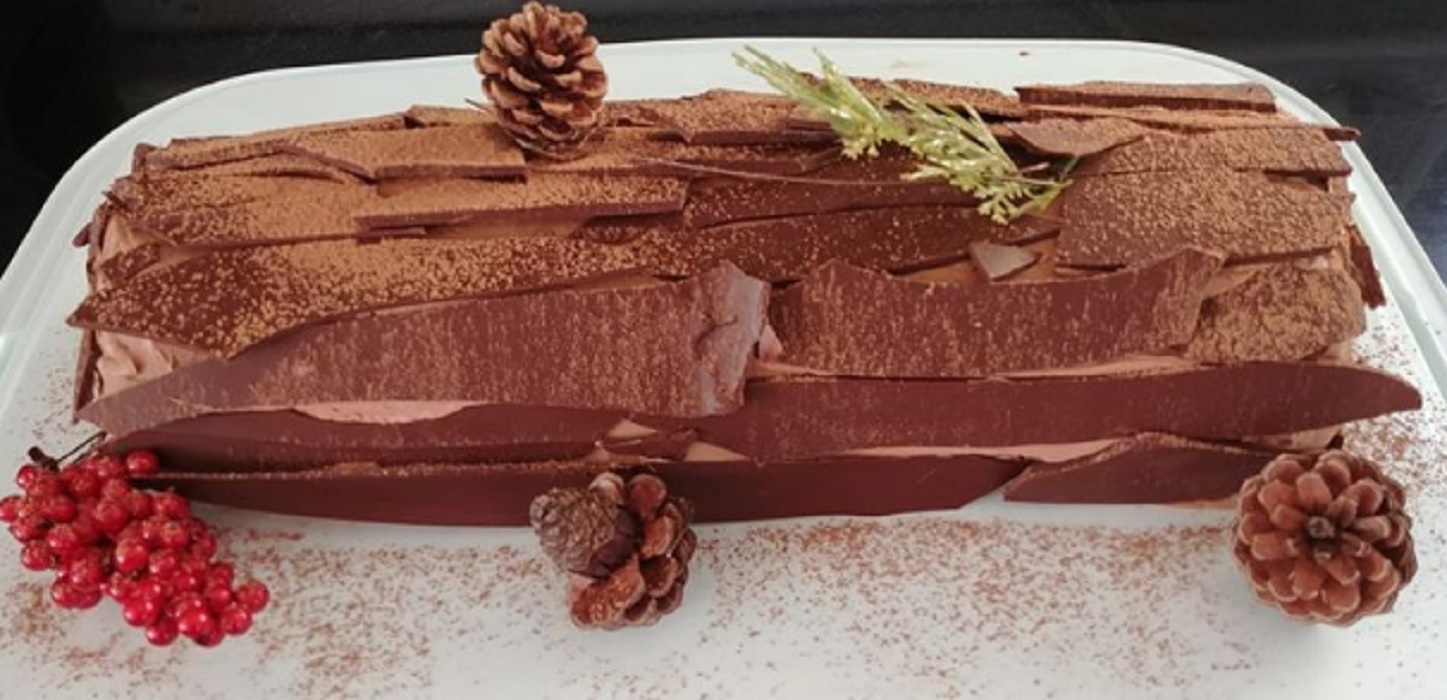 Recette: La bche au chocolat de ma brue.