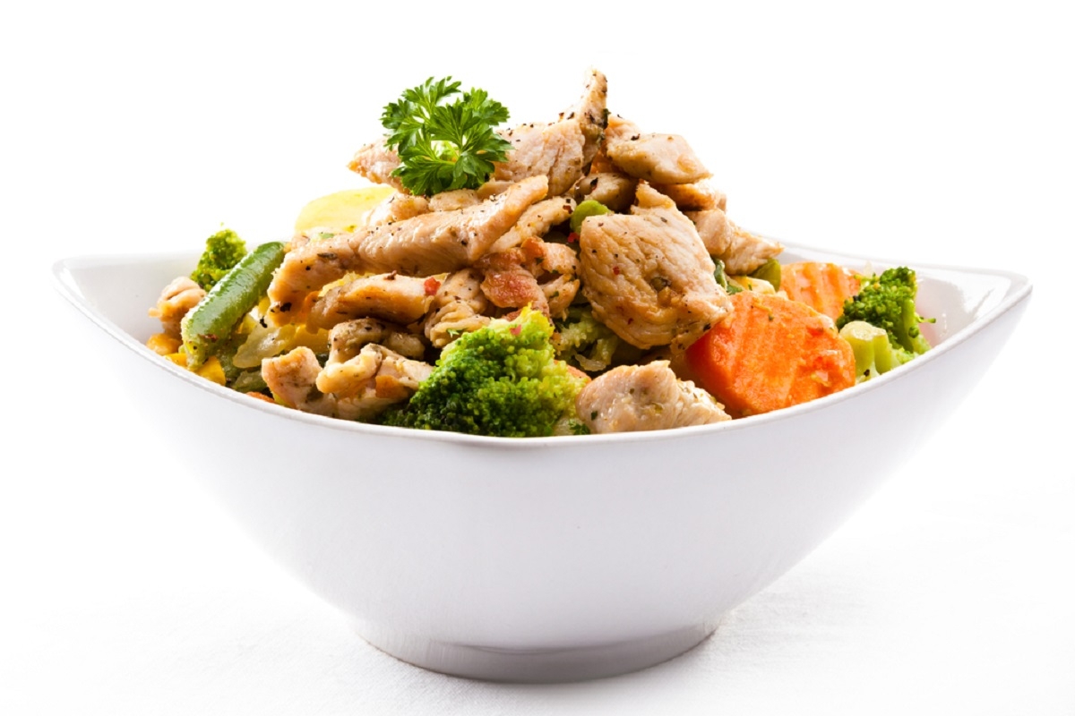 Recette : Poitrines de poulet sur riz 