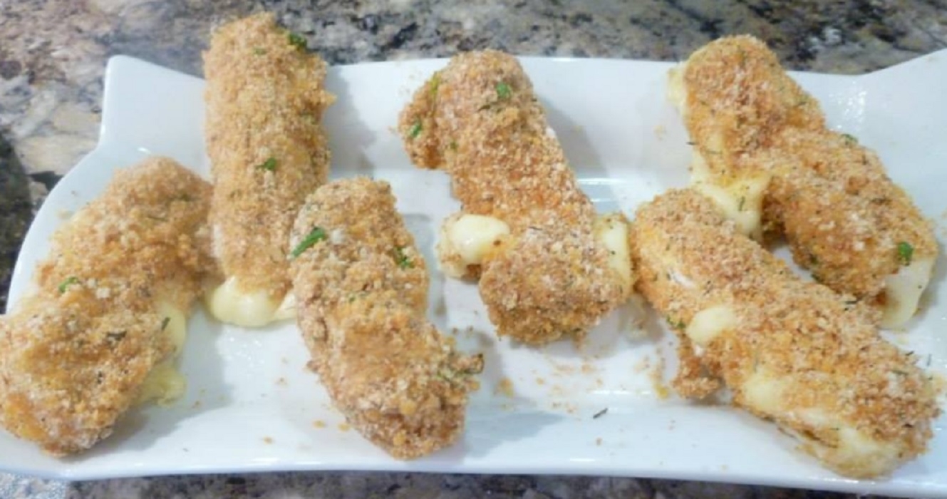 Recette: B�tonnets de fromage au chips BBQ.