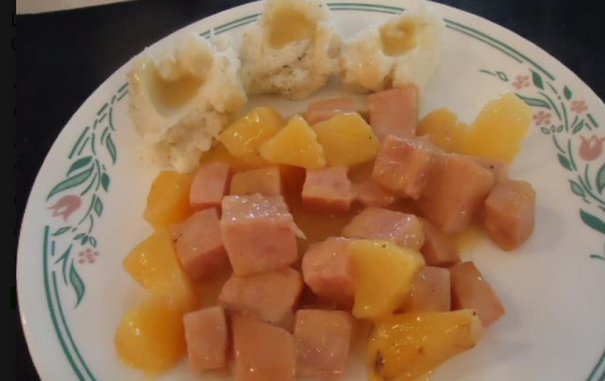 Recette: Jambon en cubes � l'ananas.