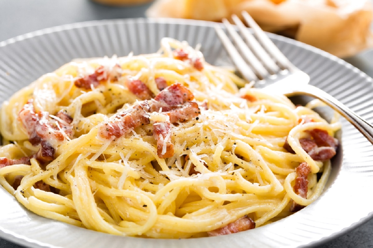 Les ptes carbonara italiennes de maman sont absolument divines. 