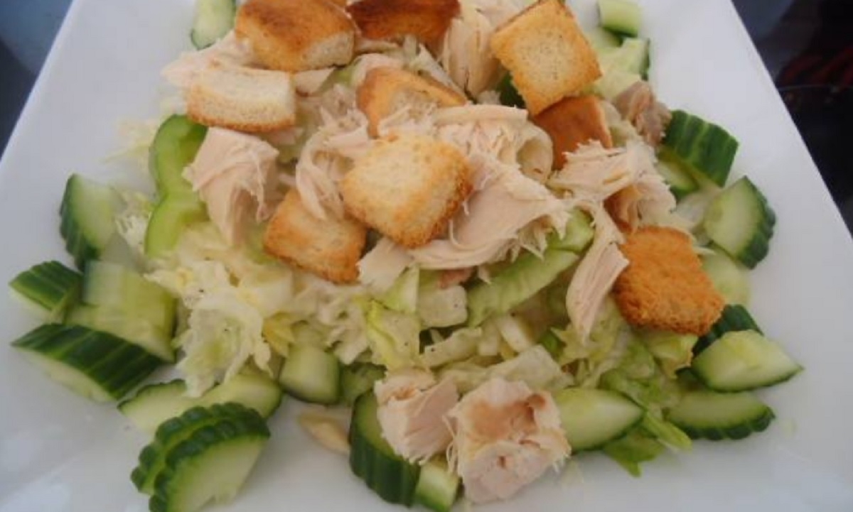 Recette: Salade de poulet facile.