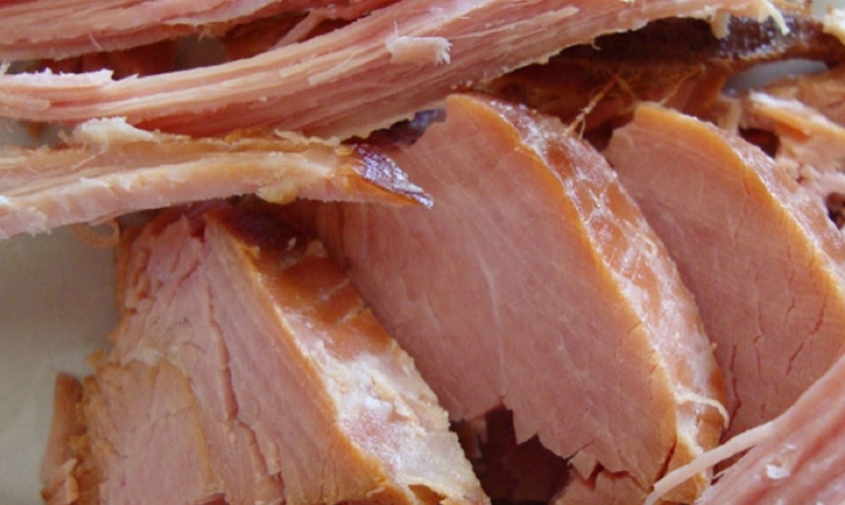 Du jambon d�chiquet� au go�t de viande fum�e fait � la mijoteuse, c'est g�nial. 