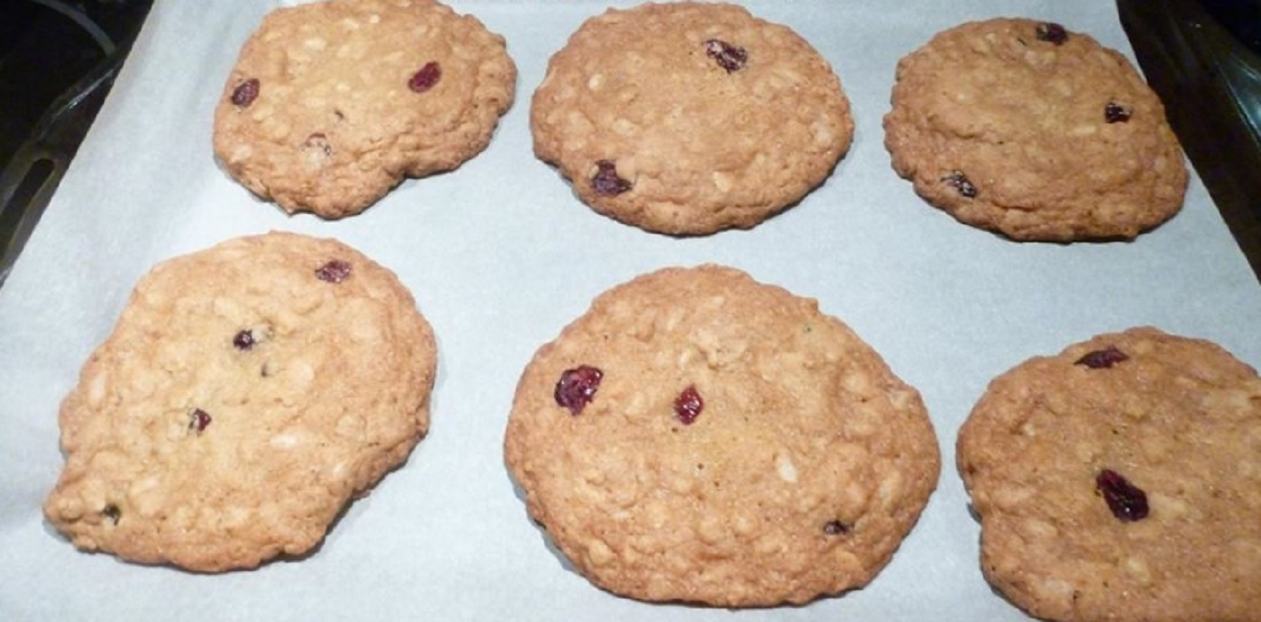 Recette: Biscuits sans gluten aux canneberges.