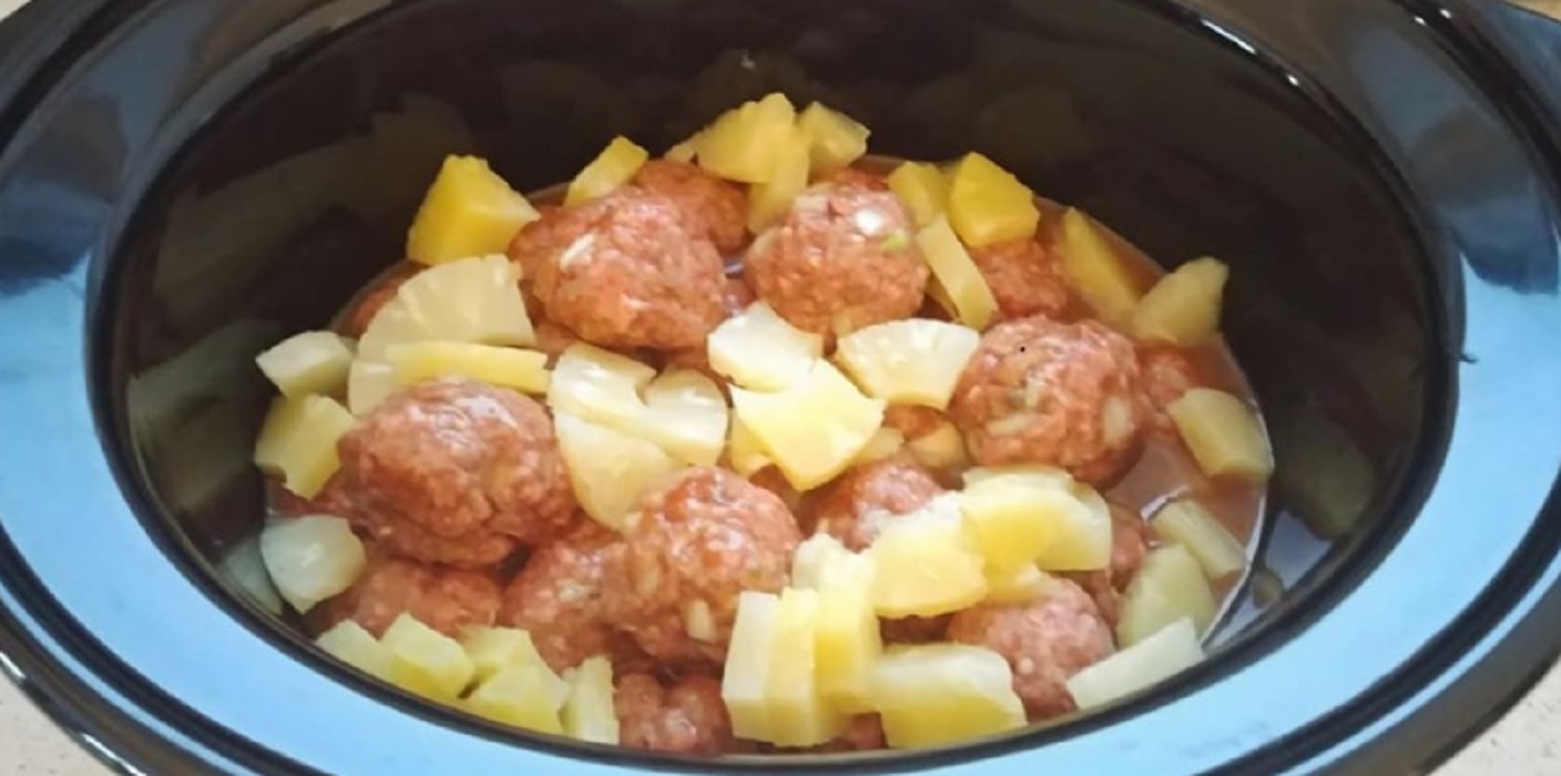 Recette: Boulettes � l'ananas � la mijoteuse.