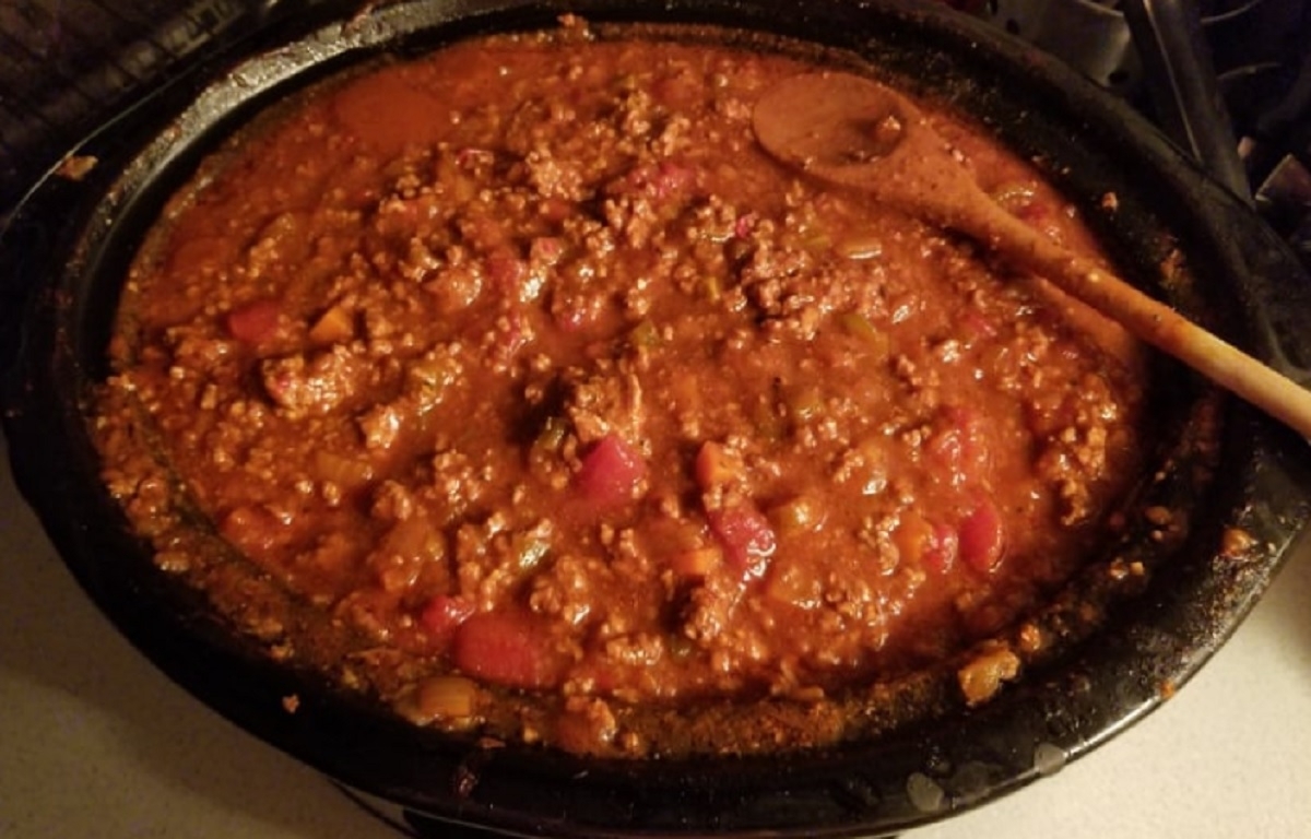Une sauce  spag  la mijoteuse, c'est tellement pratique. 