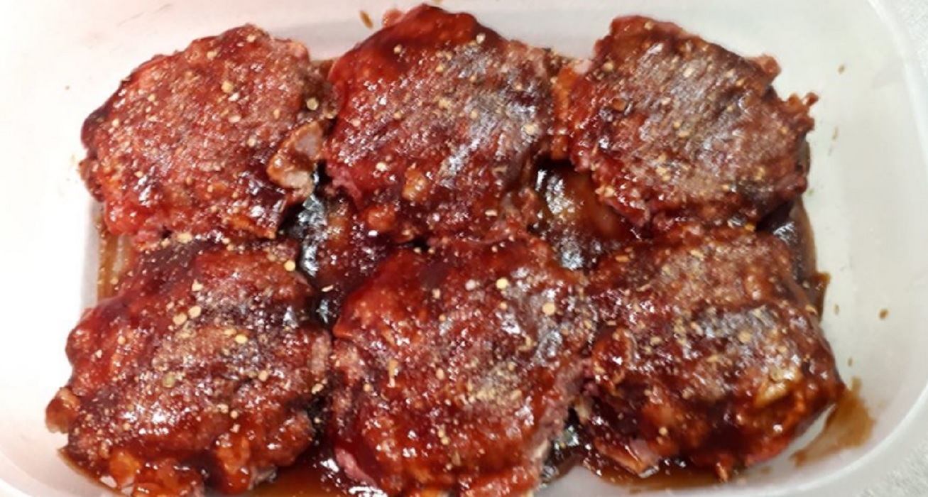 Recette: Boulettes marin�es pour hamburger.