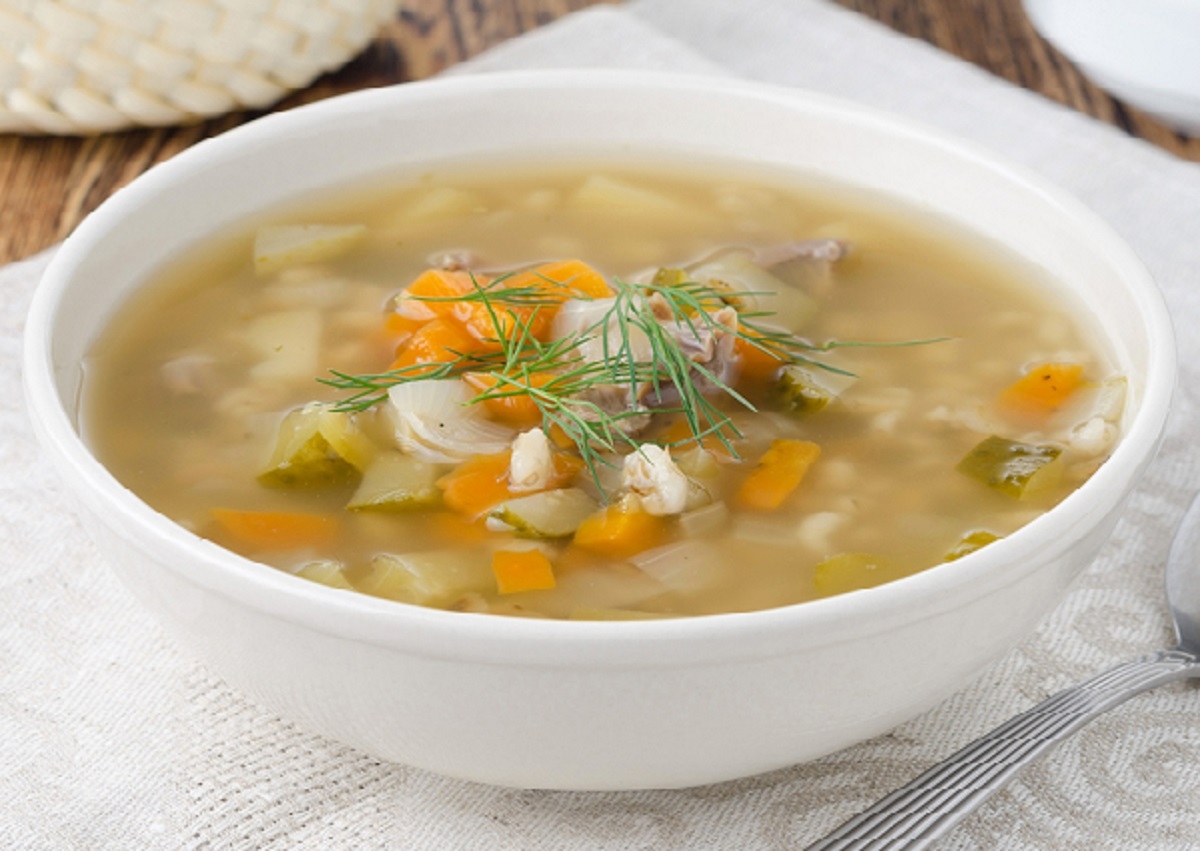 Chaude et rconfortante, la soupe  l'orge de ma grand-mre est la meilleure. 