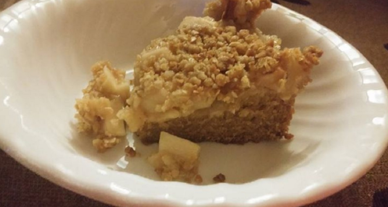 Recette: G�teau croustillant aux pommes.