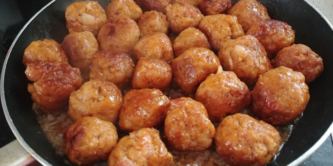 Recette: Boulettes de poulet, sucr, sal.