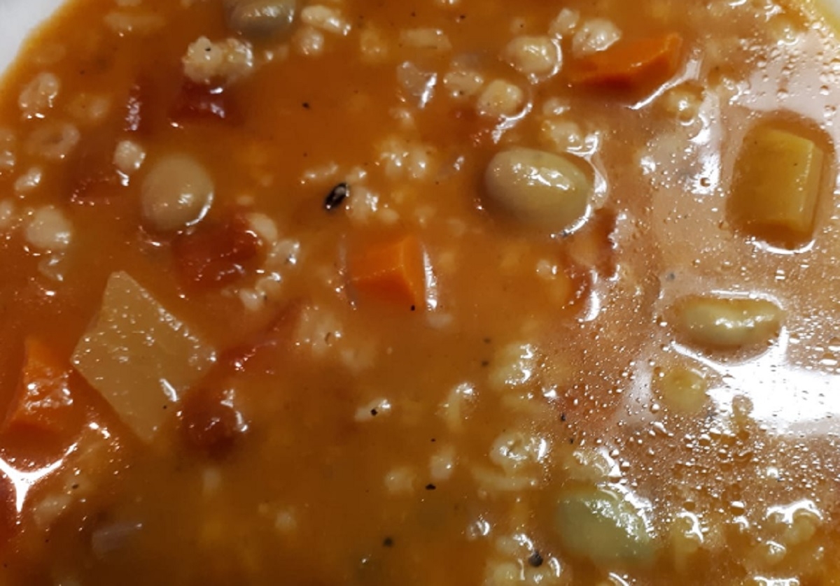 Recette: Soupe aux lgumes et gourganes.  