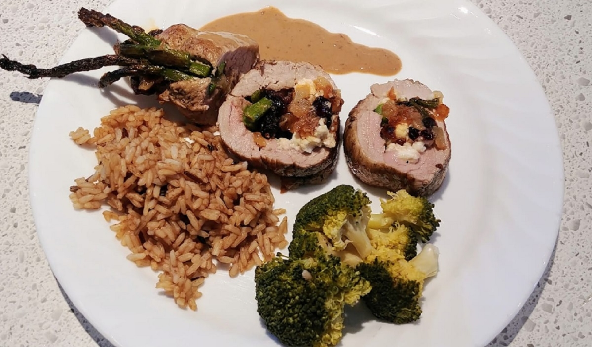 Recette: Filet de porc farci.