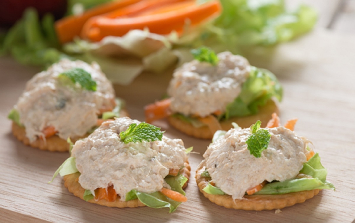 Savoureuses bouches de thon et de pommes