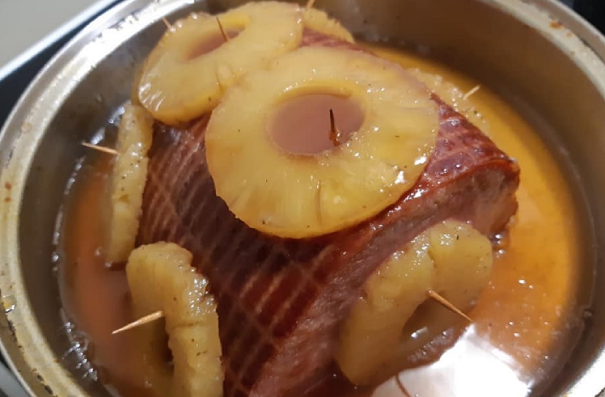 Recette: Jambon  l'rable et ananas de maman.