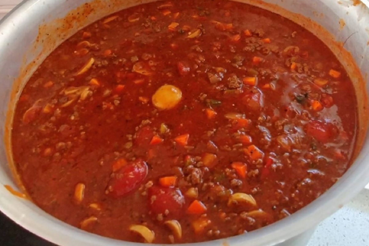 Recette: Sauce � spaghetti en grosse quantit�.