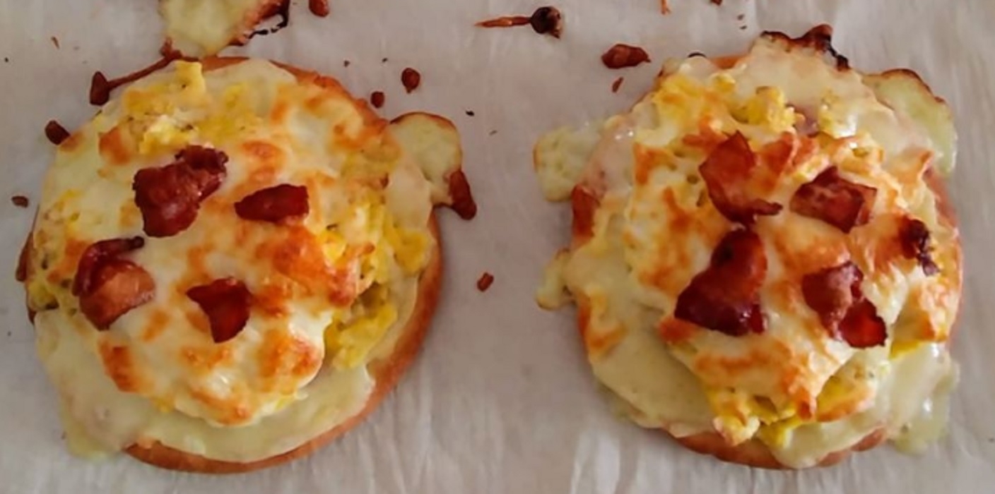 Recette: Pizzas d�jeuner individuelles.