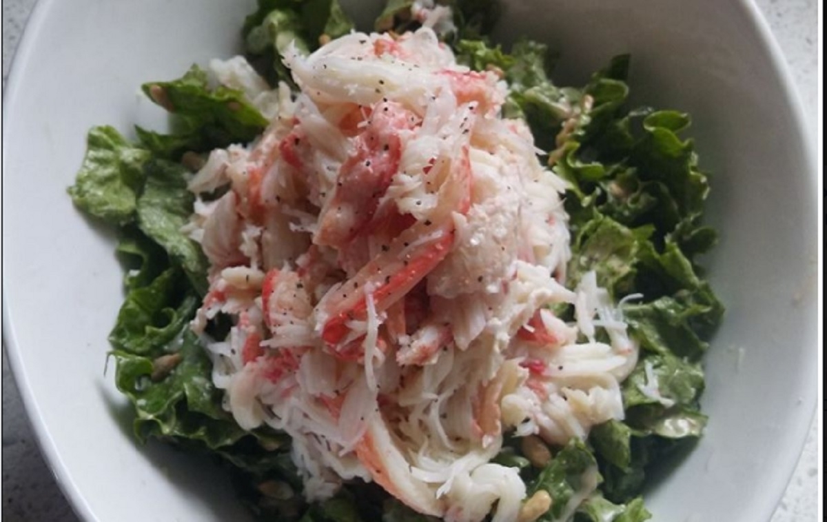 Recette: Salade de crabe frais.