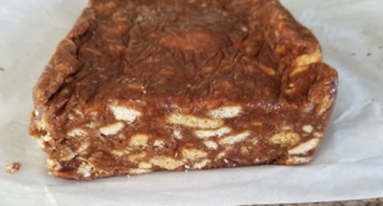 Recette: G�teau frigidaire au caf� avec des biscuits social th�.