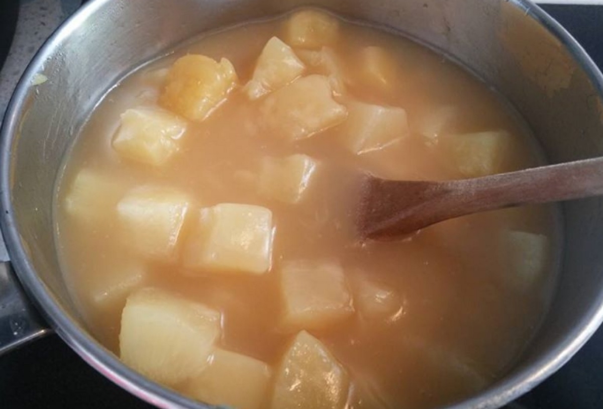 Recette: Sauce  l'ananas de maman.