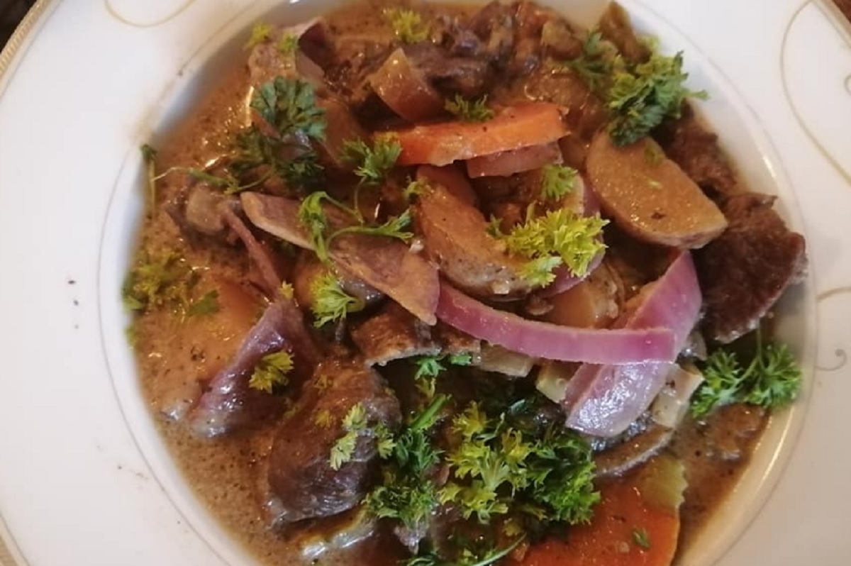 Recette: Boeuf aux l�gumes de fiston.