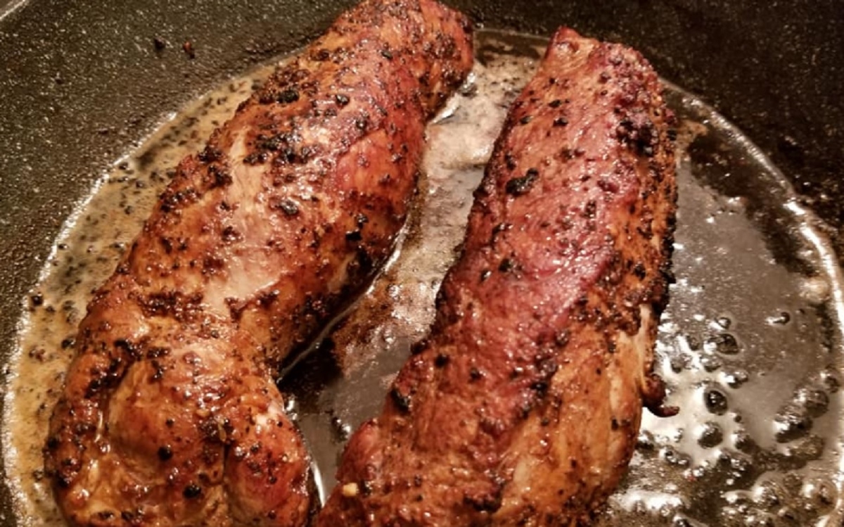 Recette; Filet de porc  l'rable et aux pices  steak.