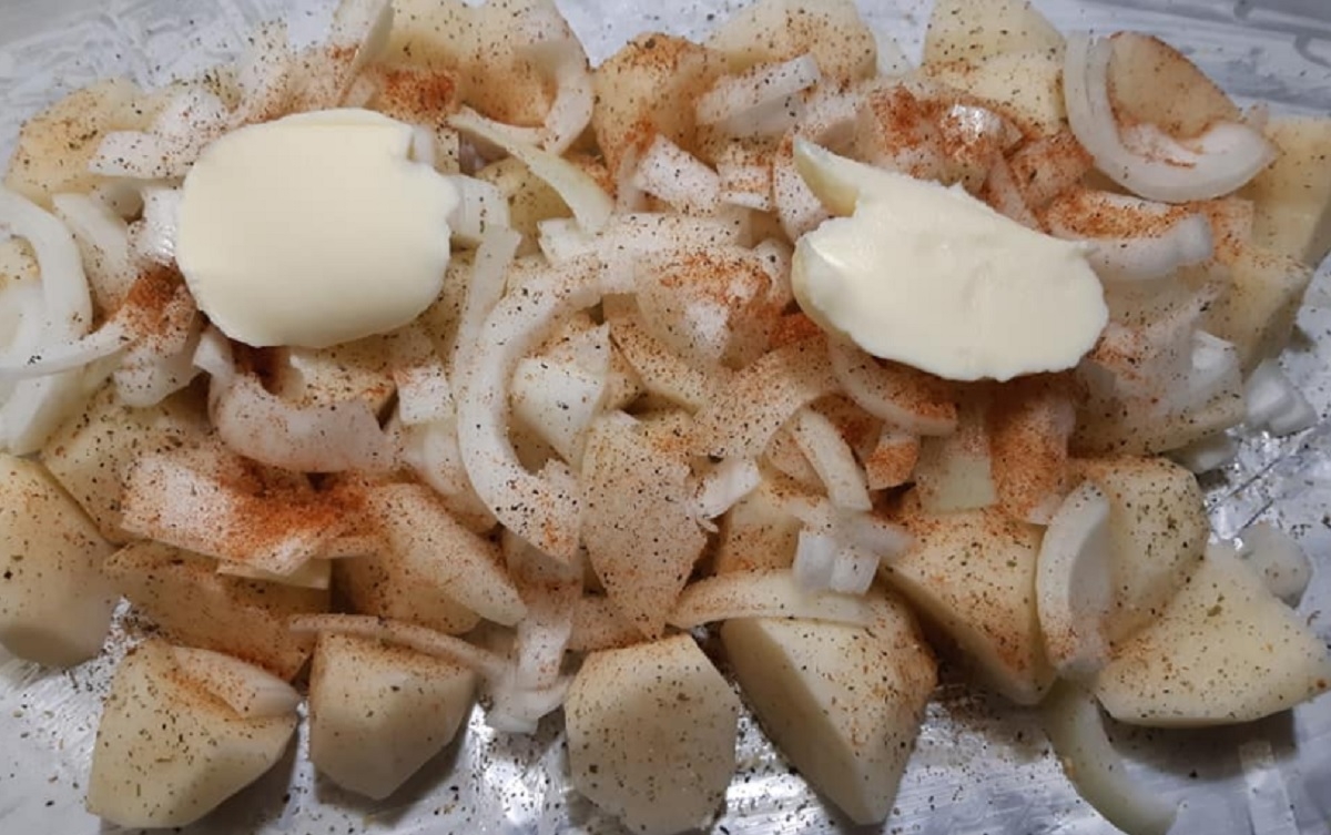 Recette: Pommes de terre en papillotes et ses �pices.