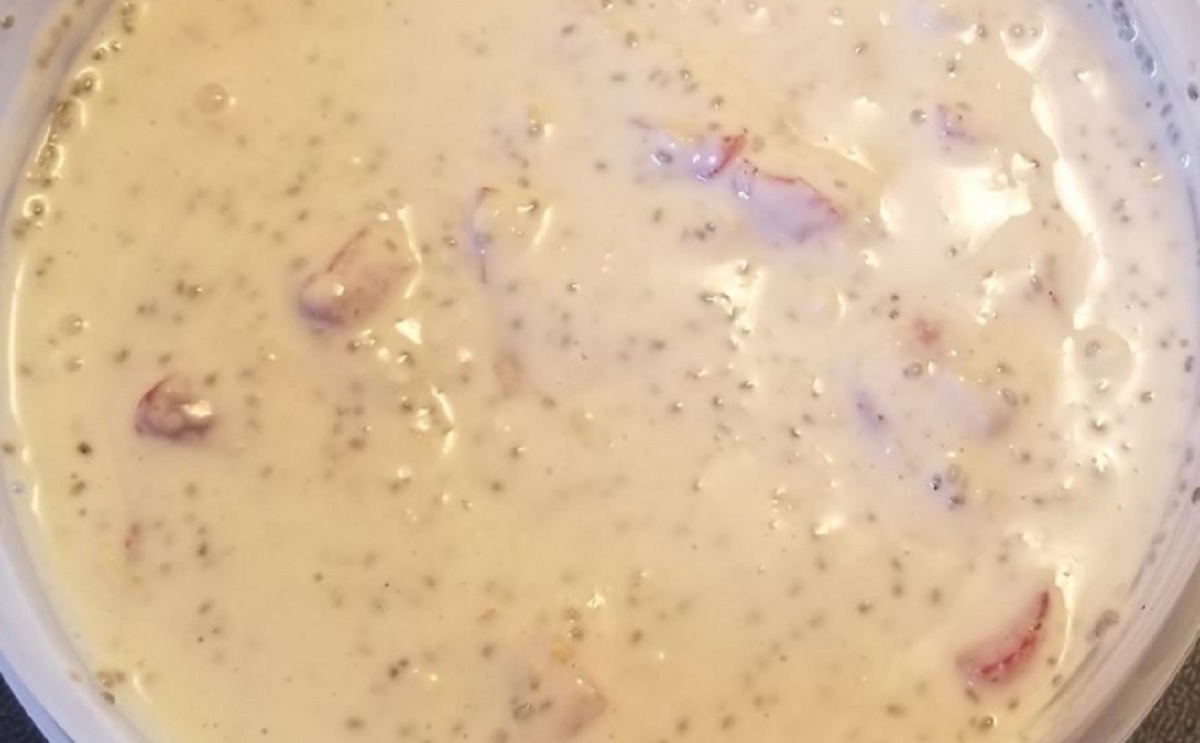 Recette: Pouding djeuner de chia et fraises.