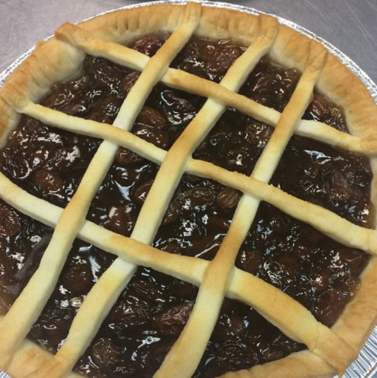 Recette: Tarte aux raisins � la m�lasse.