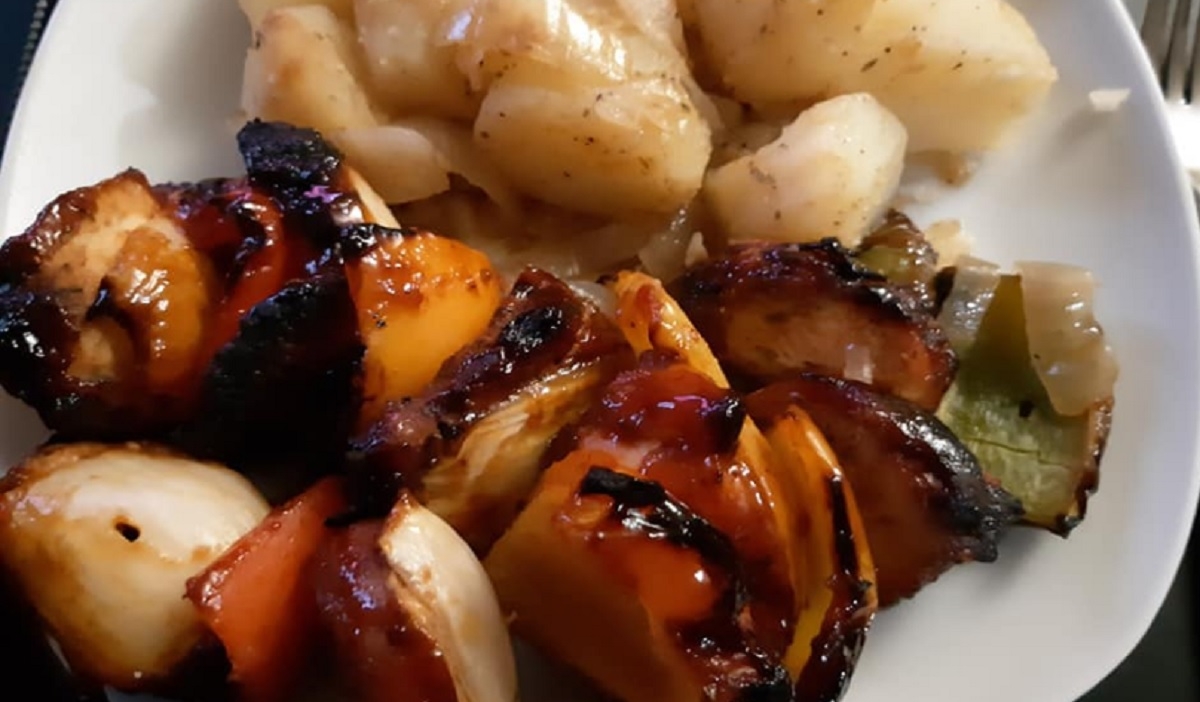 Recette: Brochettes de poulet d�construites.