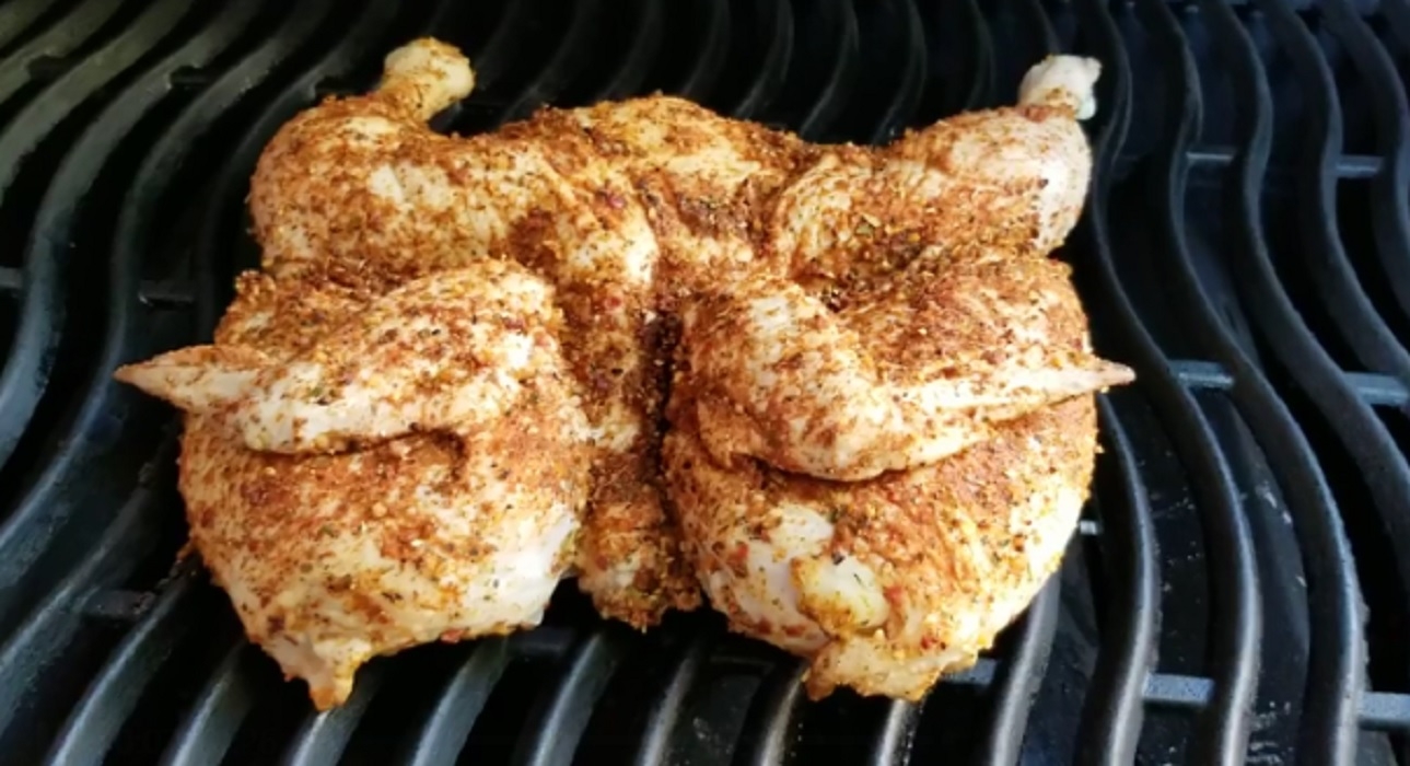 Recette: Poulet en crapaudine aux �pices.