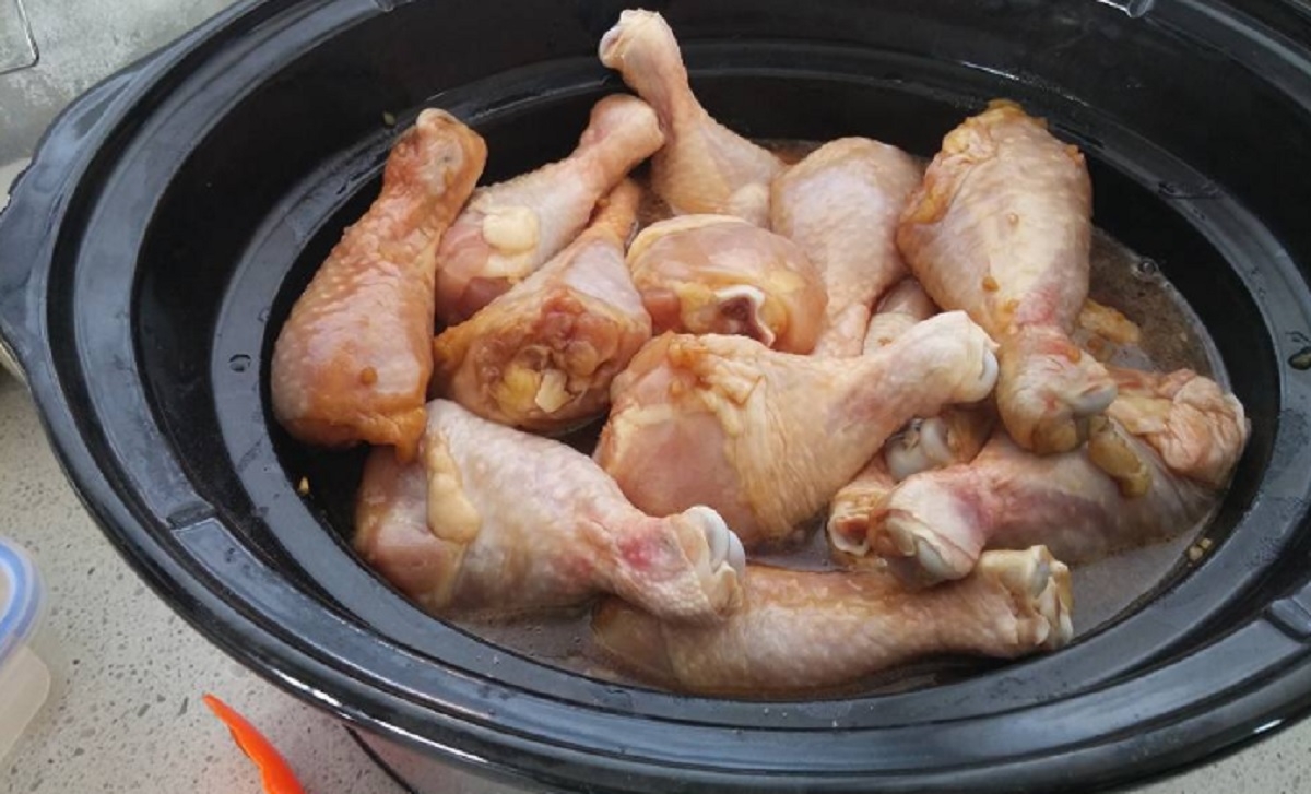 Recette: Pilons de poulet sucrs  la mijoteuse.