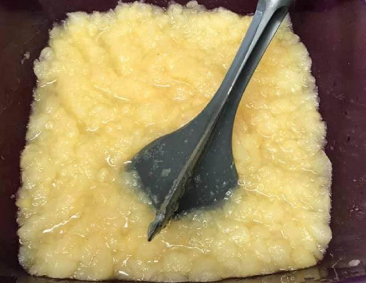 Recette: Compotte de pomme au miel cuisson au micro-ondes.