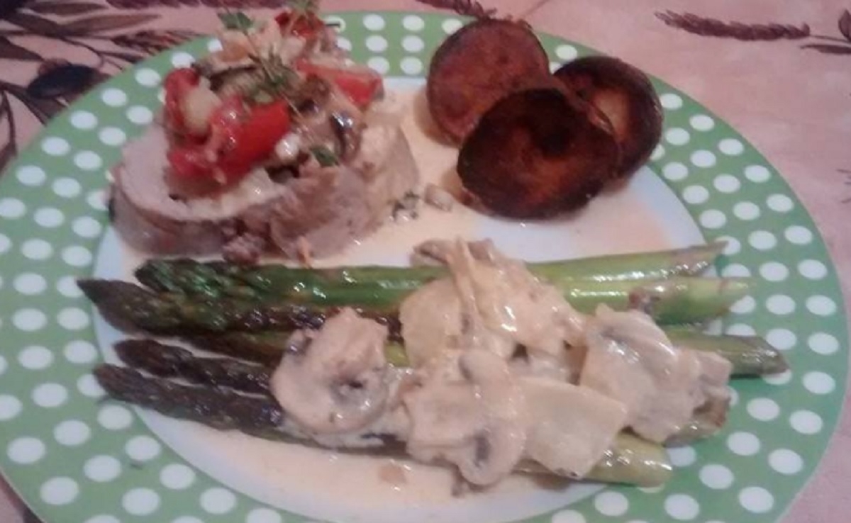 Recette: Filet de porc farci.