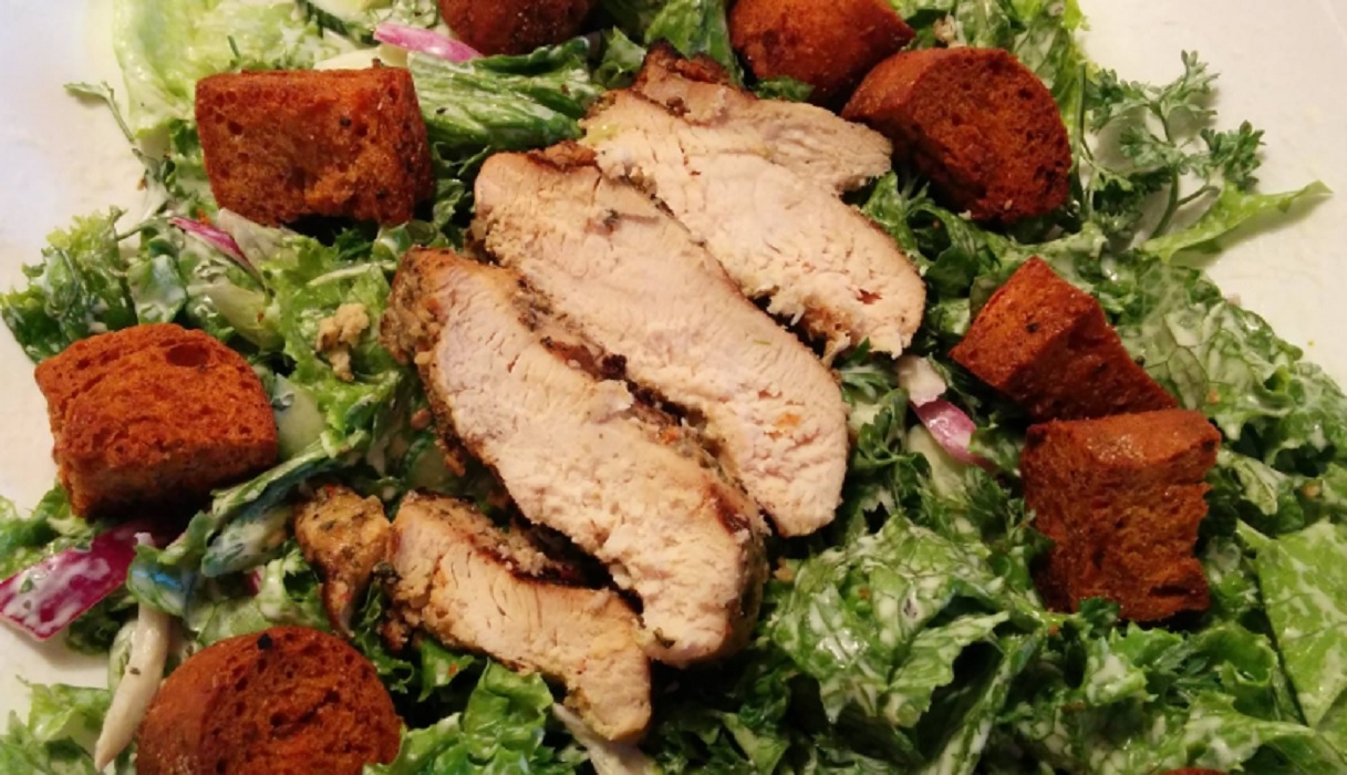 Recette: Salade repas  la crme.