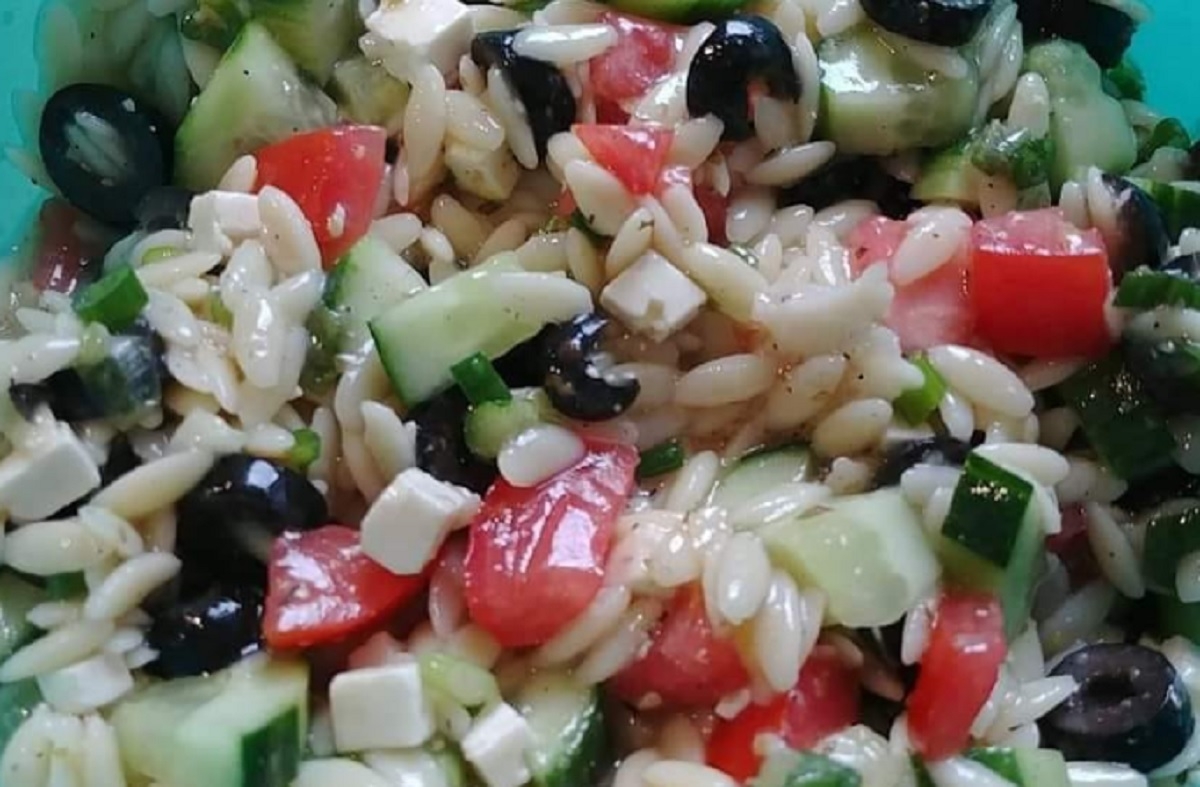 Recette: Salade d'orzo de ma voisine.