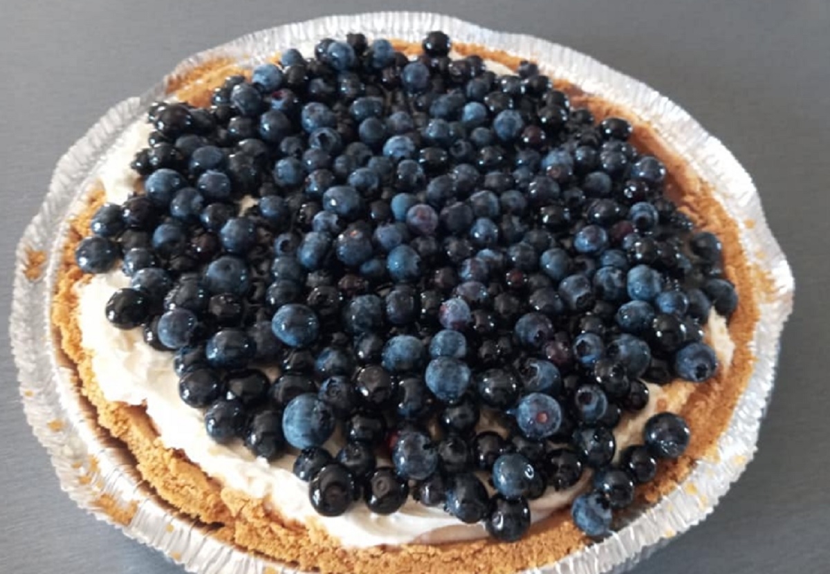 Recette: Gteau au fromage et aux bleuets.