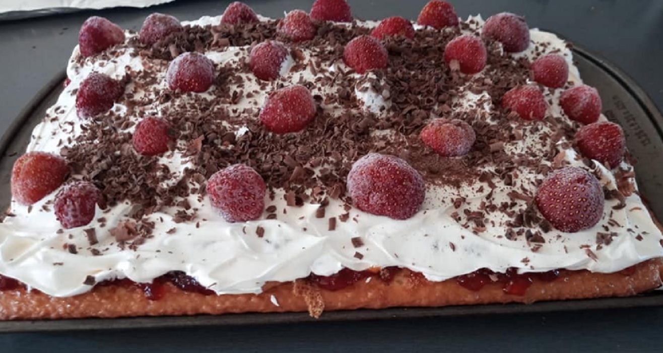 Recette: G�teau aux fraises de maman.