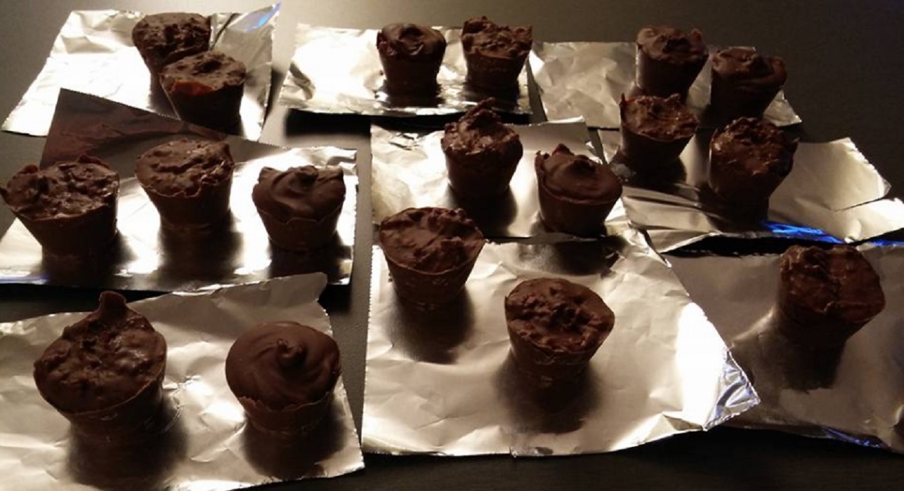 Recette: Cherry Blossom au chocolat noir de fiston.