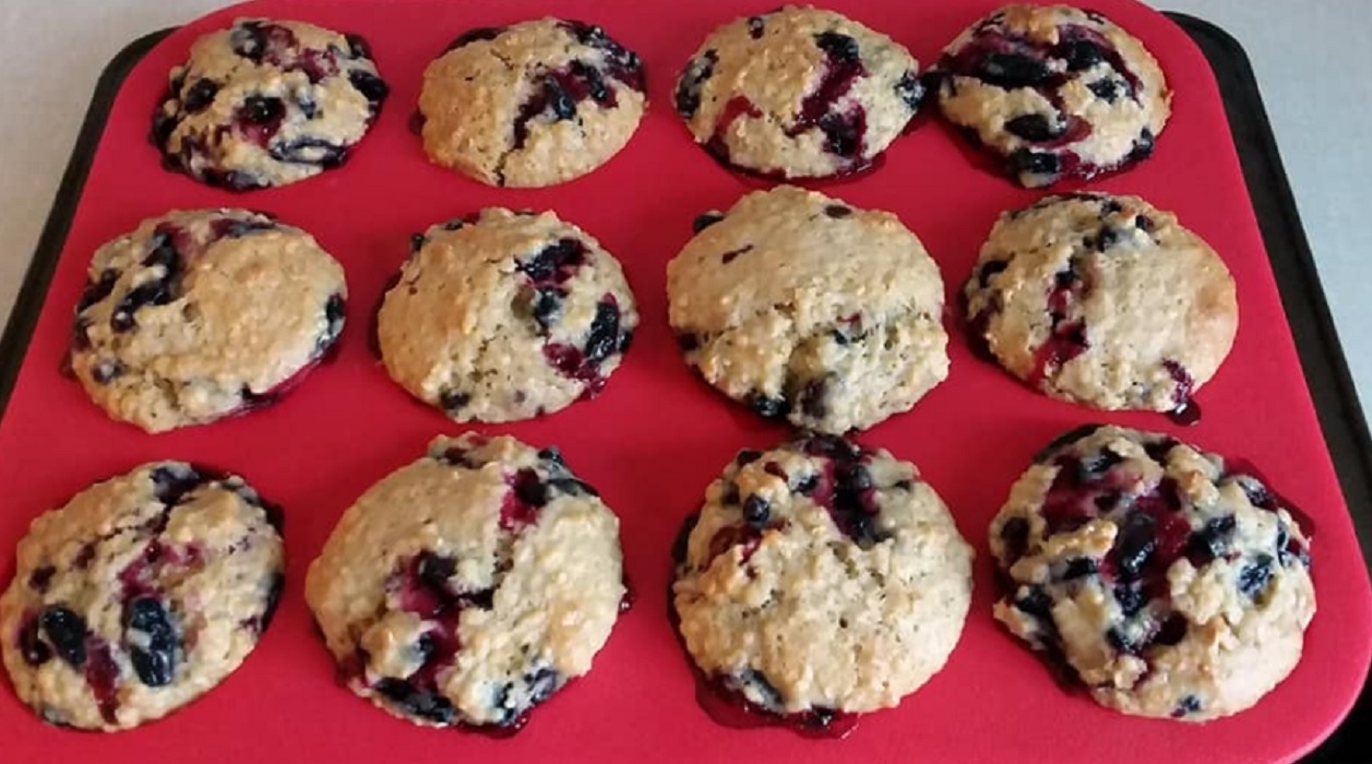 Recette: Muffins aux bleuets sant�.