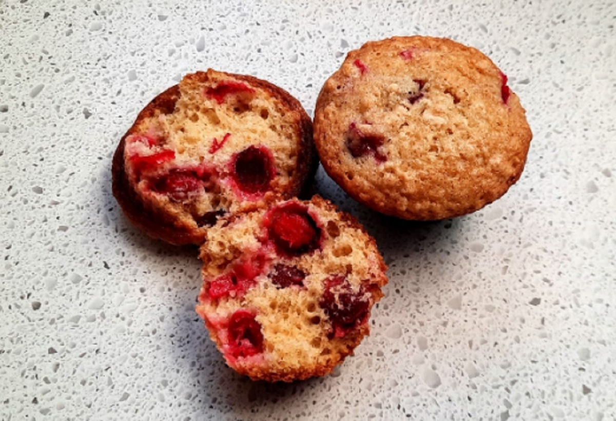 Recette: Muffins orange et canneberges.