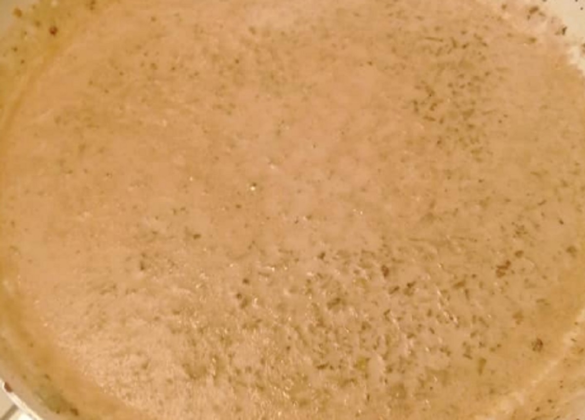 Recette: Sauce crmeuse au fromage bleu.