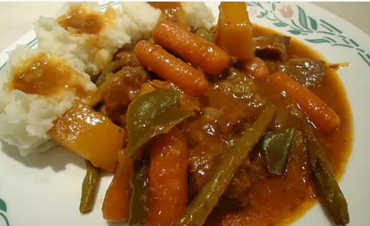 Recette: Boeuf en cubes au four de maman.