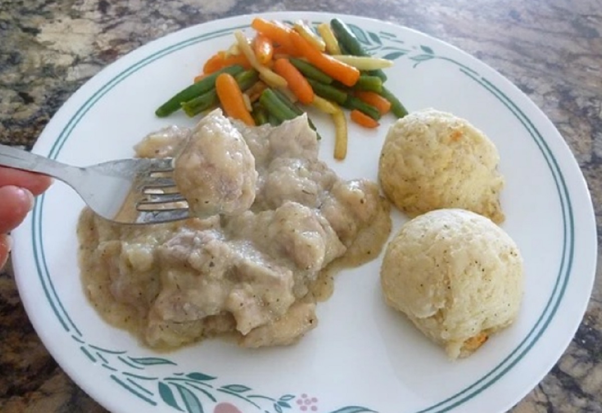 Recette: Cubes de filet de porc aux poires.