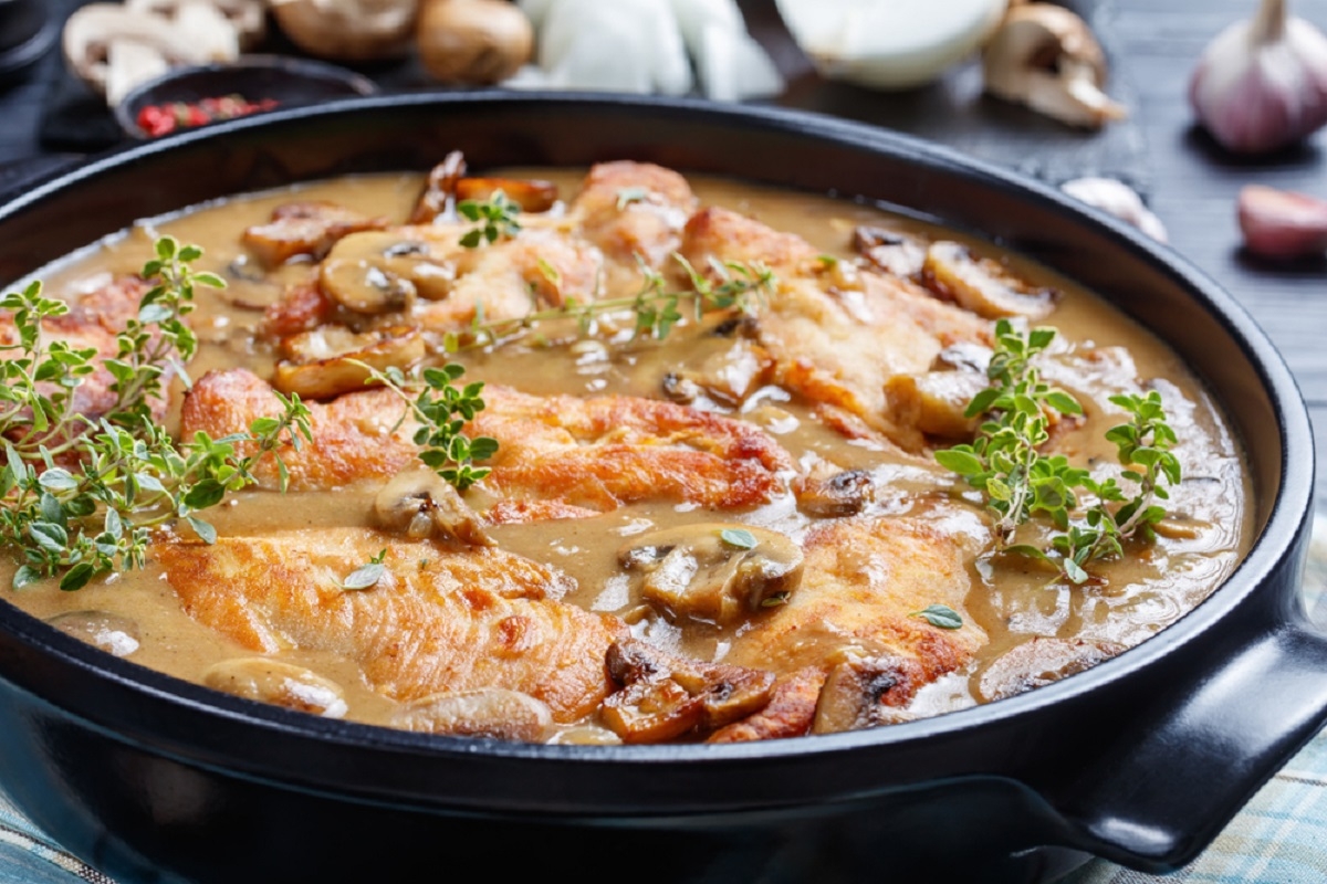 Recette : Poulet marsala classique top d�lice.