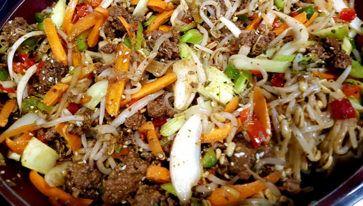 Recette: Chop suey au boeuf.