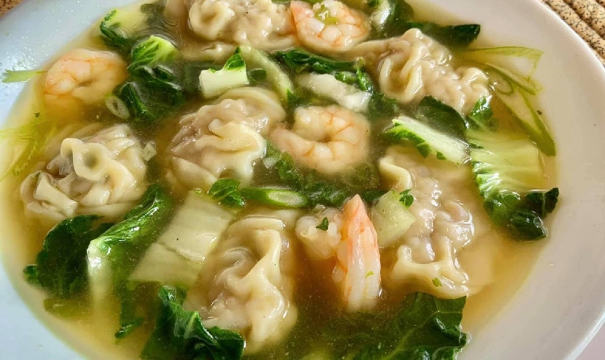 Recette: Soupe wonton aux crevettes.