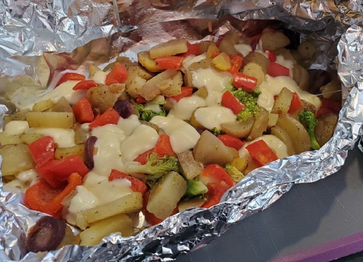 Recette: Papillote de lgumes et fromage en grain.